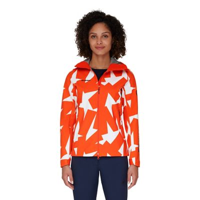 Mammut Women's 160 Years SO Hooded Jacket - Medium - Hot Red / White Aop product image