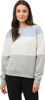 Tentree Women's Treefleece Blocked Crew - Small - Blue Fog / Elm White Heather / Hi Rise Grey Hthr product image