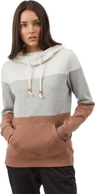 Tentree Women's Treefleece Blocked Banshee Hoodie - Medium - Elm White Heather / Hi Rise Grey Hthr / Mushroom product image