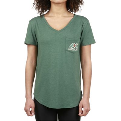 Moosejaw Women's Club Sandwich Flowy V-Neck SS Pocket Tee - XS - Pine product image