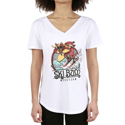 Moosejaw Women's Steel Cut Oats Flowy V-Neck SS Tee - Small - White product image