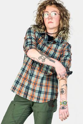 Dovetail Women's AJ Performance Workshirt - Medium - Ginger Plaid product image