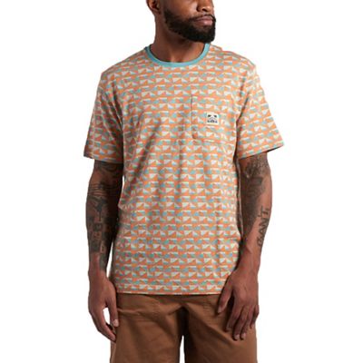Howler Brothers Men's Jacquard Tee - Small - Kaleidoscope / Coral product image
