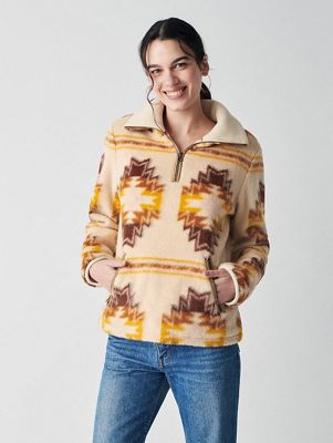 Faherty Women's Good Feather x Star Nation Quarter Zip - Medium - Gold Star Nation product image