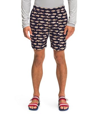 The North Face Men's Printed Class V Pull-On Short - Large - Aviator Navy Fly Reel Print product image