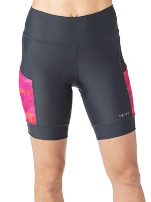Terry Women's Soleil 8.5 Inch Short - XL - Charcoal / Vermillionaire product image