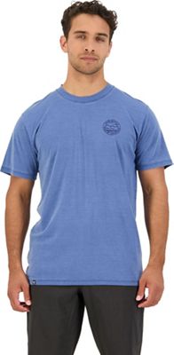 Mons Royale Men's Icon Garment Dyed T-Shirt - Medium - Washed Denim product image