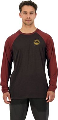 Mons Royale Men's Icon Raglan Top - XL - Dark Chocolate / Black product image