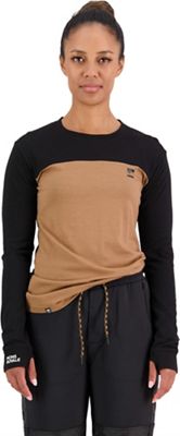 Mons Royale Women's Yotei Top - Large - Black / Toffee product image