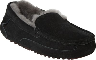 Fireside by Dearfoams Men's Melbourne Genuine Shearling Moccasin Slipp - 11 - Black product image