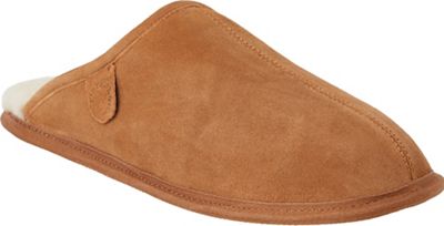 Fireside by Dearfoams Men's Warwick Genuine Shearling Scuff Slipper - 9 - Chestnut product image