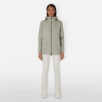 Save The Duck Women's Juno Hooded Coat - Large - Moonstone Grey product image