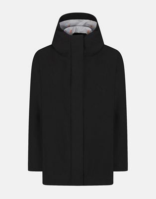 Save The Duck Women's Miley Hooded Rain Jacket - Small - Black product image