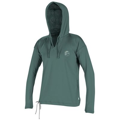 O'Neill Women's Side Printed LS Rash Guard Hoodie - XS - Bristol / Liliantile product image