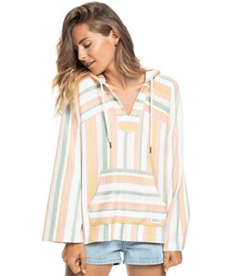 Roxy Women's Wild and Free Sweater - Large - Tapioca Sun Struck Stripe product image