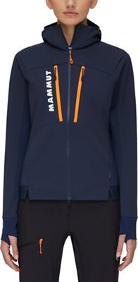 Mammut Women's Aenergy SO Hybrid Hooded Jacket - Large - Marine / Vibrant Orange product image
