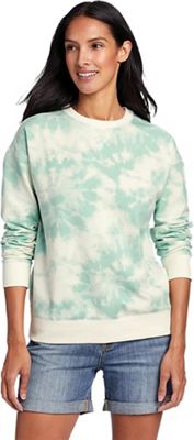 Eddie Bauer Women's Cozy Camp LS Crew - Printed - Small - Bottle Green product image