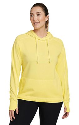 Eddie Bauer Travex Women's Mineral Wash Terry Hoodie - Medium - Lt Yellow product image
