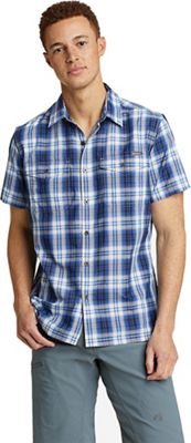 Eddie Bauer Travex Men's Mountain Y/D SS Shirt - Large - Blue product image