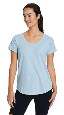 Eddie Bauer Travex Women's Myriad SS Scoop Neck Top - Small - Lt Blue product image