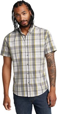 Eddie Bauer Men's On The Go Flex Poplin SS Shirt - Large - Pumice product image