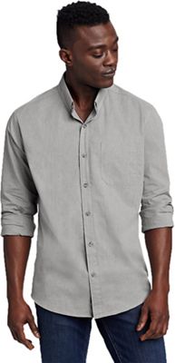 Eddie Bauer Travex Men's Voyager LS Shirt - Small - Heather Grey product image