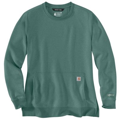 Carhartt Women's Force Relaxed Fit Lightweight Sweatshirt - Small - Slate Green Heather product image