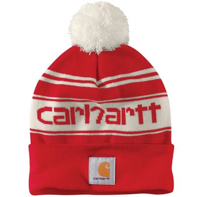 Carhartt Men's Knit Pom-Pom Cuffed Logo Beanie product image