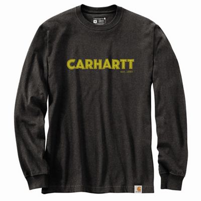 Carhartt Men's Loose Fit Heavyweight LS Logo Graphic T-Shirt - Large Tall - Carbon Heather product image