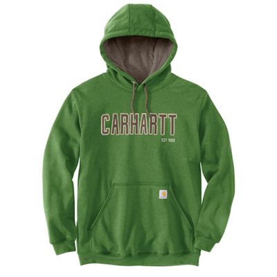 Carhartt Men's Loose Fit Midweight Felt Logo Graphic Sweatshirt - Small Regular - Arborvitae Heather product image