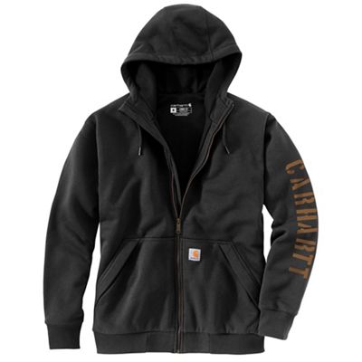 Carhartt Men's Rain Defender Loose Fit Fleece-Lined Logo Graphic Sweat - Small Regular - Black product image