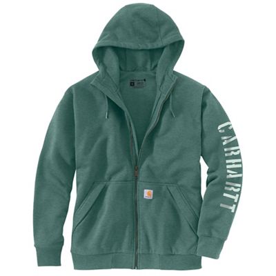 Carhartt Men's Rain Defender Loose Fit Fleece-Lined Logo Graphic Sweat - Large Regular - Slate Green Heather product image