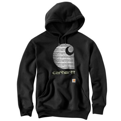 Carhartt Men's Rain Defender Loose Fit Midweight C Logo Graphic Sweats - XL Regular - Black product image