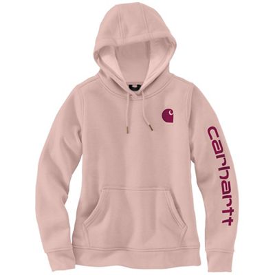 Carhartt Women's Relaxed Fit Midweight LS Graphic Sweatshirt - Small - Ash Rose product image