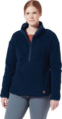 Royal Robbins Women's Urbanesque Sherpa 1/2 Zip Top - Medium - Naval product image