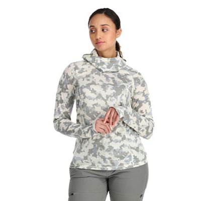 Outdoor Research Women's Alpine Onset Merino 150 Hoodie - Medium - Snow Camo product image