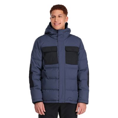 Outdoor Research Men's Del Campo Down Parka - Large - Naval Blue / Black product image