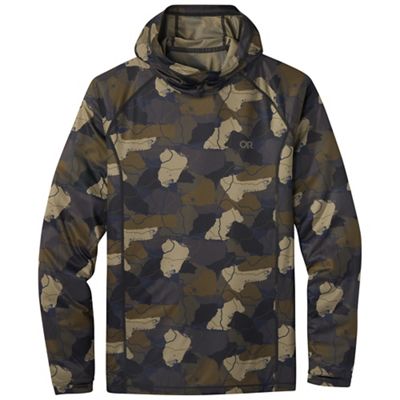 Outdoor Research Men's Echo Printed Hoodie - Large - Loden Camo product image