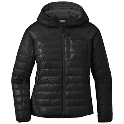 Outdoor Research Women's Helium Down Hooded Jacket - Plus - 3X - Black product image