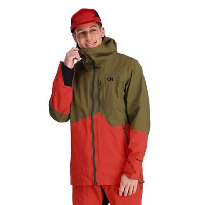 Outdoor Research Men's Hemispheres II Jacket - Large - Loden / Cranberry product image
