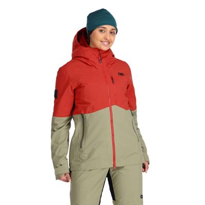 Outdoor Research Women's Hemispheres II Jacket - Large - Cranberry / Flint product image