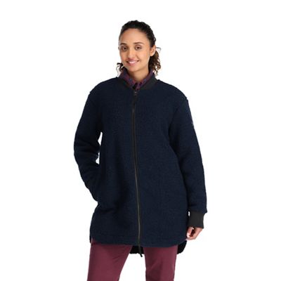 Outdoor Research Women's Juneau Sherpa Fleece Coat - XS - Naval Blue product image