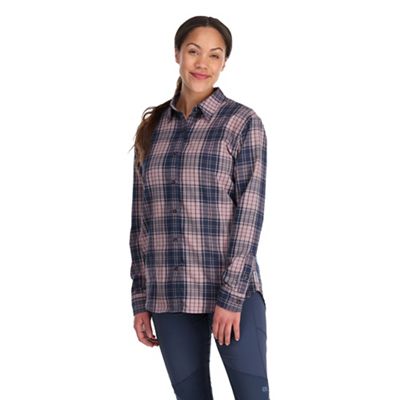 Outdoor Research Women's Kulshan Flannel Shirt - Large - Moth Plaid product image