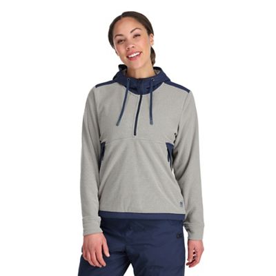 Outdoor Research Women's Trail Mix Pullover Hoodie - Medium - Ash / Naval Blue product image