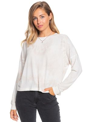 Roxy Women's Current Mood Crew - Large - Tapioca Spiral Tie Dye product image