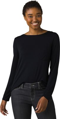 Prana Women's Foundation LS Crew Top - Small - Black product image
