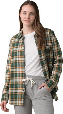 Prana Women's Golden Canyon Flannel Shirt - Large - Soft Pine product image
