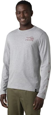 Prana Men's Owens Valley LS Tee - Medium - Medium Heather Grey product image