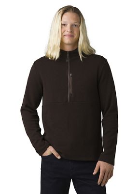 Prana Men's Route Tracker 1/4 Zip Sweater - XL - Oak Barrel Heather product image