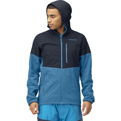 Norrona Men's Lyngen Alpha100 Zip Hoodie - Medium - Hawaiian surf / Indigo Night product image